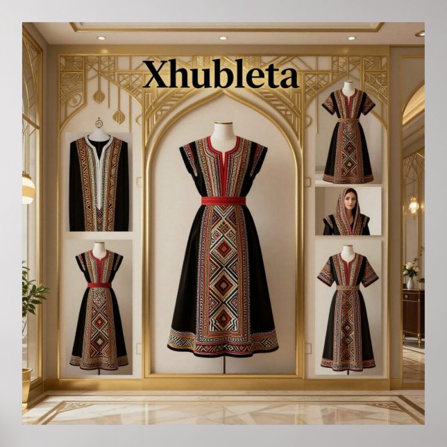 Art Deco Opulence Geometric Patterns 0 HER_XHU_001 Poster (Front)