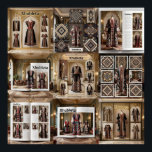 Art Deco Opulence GeometricPatterns IX HER_XHU_001 Poster<br><div class="desc">Art Deco design elements, characterized by luxury and traditional geometric patterns displayed. Xhubleta is a handmade garment worn by highland women and girls in Northern Albania, can be like a photo gallery in interior aesthetics advertised with photos. 8k, photorealistic, architectural photography, interior design magazine style, unrealistic rendering with engine 5...</div>