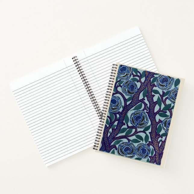 Art Deco Oriental Flower Notebook (Inside)