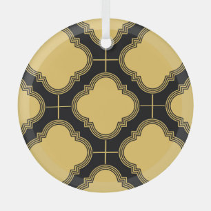 Art deco: ornamental seamless elegance. glass ornament