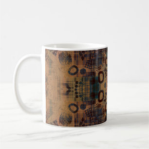 art deco ornamental vintage pattern, S. 7, monochr Coffee Mug