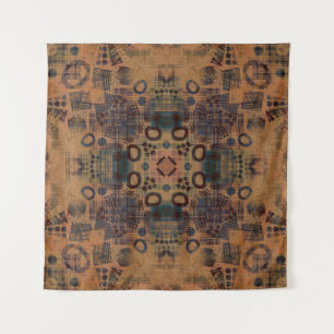 art deco ornamental vintage pattern, S. 7, monochr Tapestry