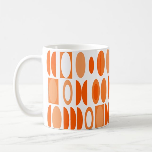 Art Deco Oval Coffee Mug (Left)