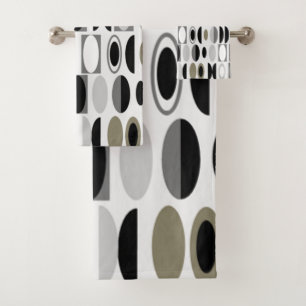 Art Deco Ovals Bath Towel Set