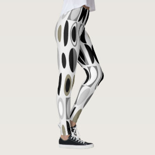 Art Deco Ovals  Leggings