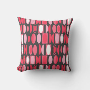 Art Deco Ovals Throw Pillow