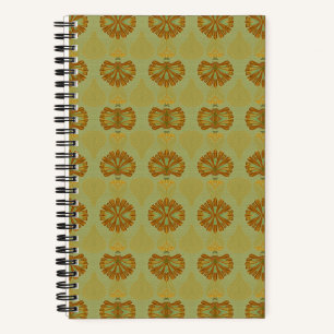 Art Deco Palm Emerald Gold Notebook