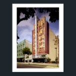 Art Deco Paramount theatre Oakland painting Poster<br><div class="desc">Art Deco architecture
 Digital painting from a US Government photo of the Paramount Theatre 2025 Broadway,  Oakland,  Alameda County,  CA</div>