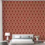 Art Deco Pattern 01 - Dark Red on Off-White Wallpaper<br><div class="desc">Art Deco Pattern 01 - Dark Red on Off-White</div>