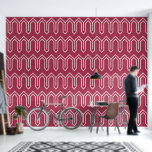 Art Deco Pattern 05 - Light Pink on Raspberry Pink Wallpaper<br><div class="desc">Art Deco Pattern 05 - Light Pink on Raspberry Pink</div>