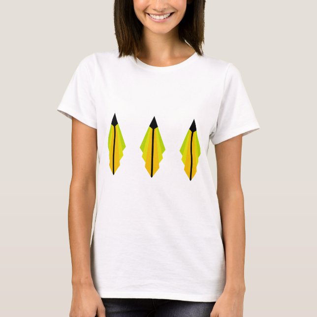 Art Deco pattern 3 in lemon and lime T-Shirt (Front)