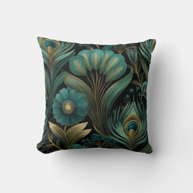 Art Deco Pattern 8 Print - Throw Pillow (Front)