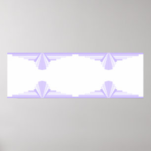 Art Deco Pattern in Lilac Poster