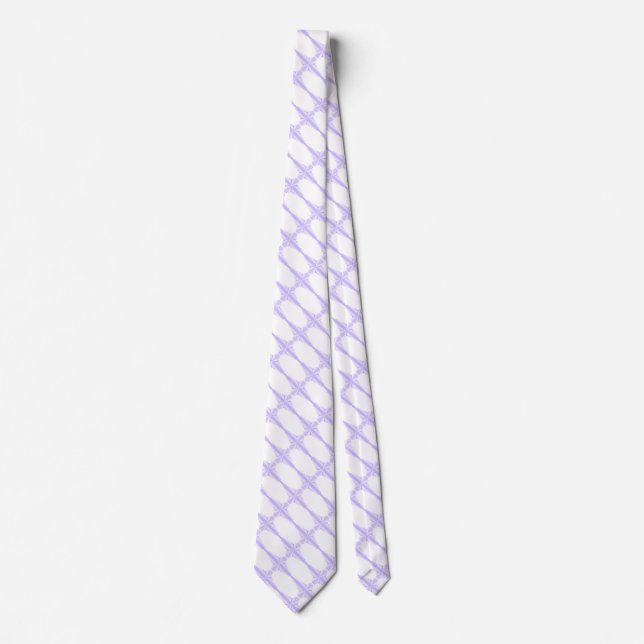 Art Deco Pattern in Lilac Tie (Front)