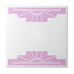 Art Deco Pattern in Pink Tile