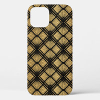Art Deco Pattern. Seamless black and gold backgrou