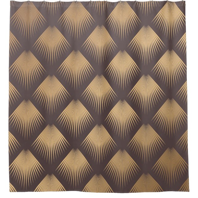 Art Deco Pattern. Seamless golden background. Mini (Front)