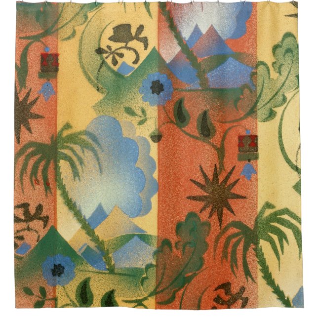 Art Deco Pattern Shower Curtain (Front)
