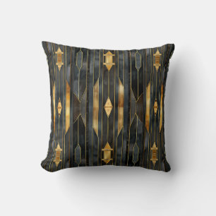 Art Deco Pattern Throw Pillow