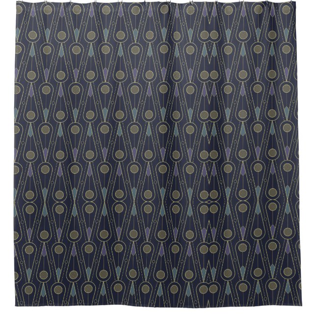Art Deco pattern with geometric shapes in gold (Front)
