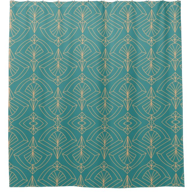 Art Deco pattern with gold geometric shapes  (Front)