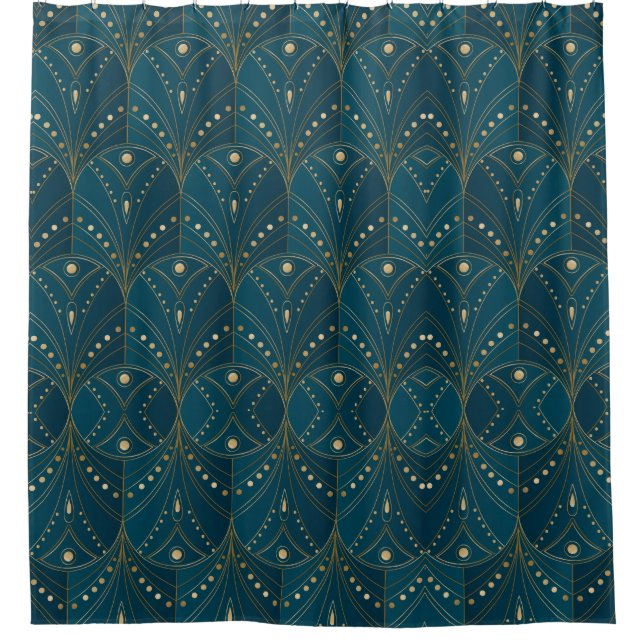 Art Deco pattern with gold geometric shapes (Front)