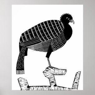Art Déco Pauwie Animaux d'oiseaux Illustration