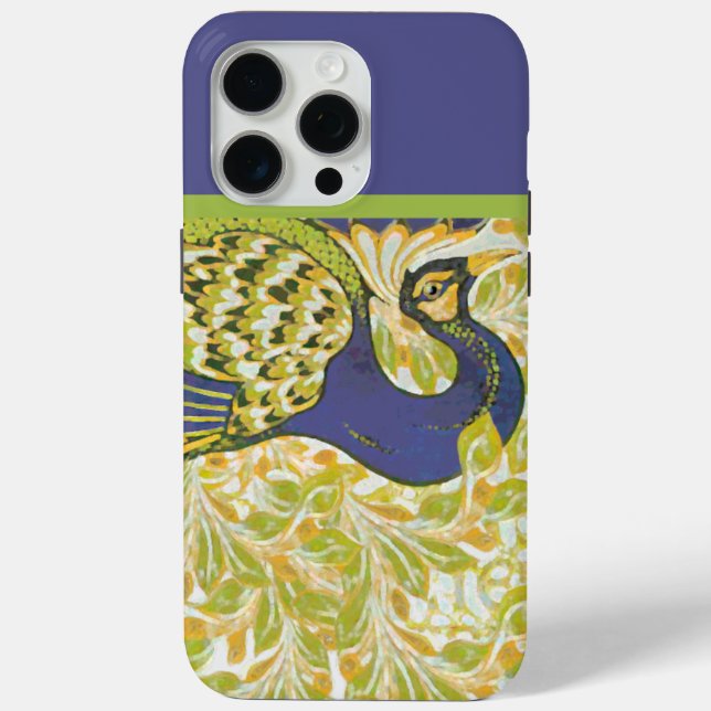 Art Deco Peacock Case-Mate iPhone Case (Back)