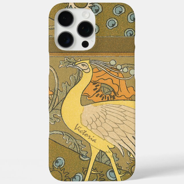 Art Deco Peacock Case-Mate iPhone Case (Back)