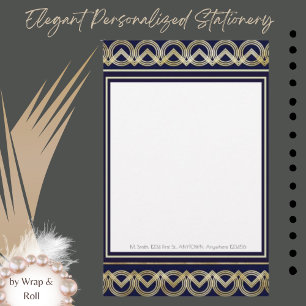 Art Deco Personalized Stationery