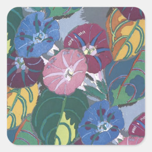 Art Deco Petunias - Sticker