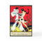 Art Deco Pierrot & Pierette Vintage Christmas Card