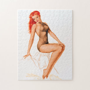 Art Deco Pin Up Jigsaw Puzzle