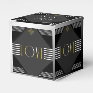 Art Deco Posh Wedding Favour Box