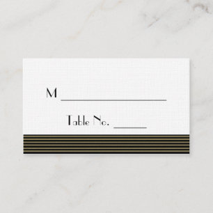 Art Deco Posh Wedding Place Cards