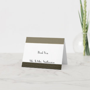 Art Deco Posh Wedding Thank You