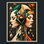 Art Deco Poster<br><div class="desc">Great poster design. You will love it like others. Be free to use this design for other product you like or to customize and add your text. Follow me for more. Thank you. Have a nice day.</div>