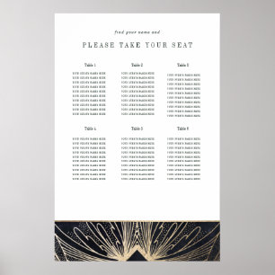 Art deco poster black and gold