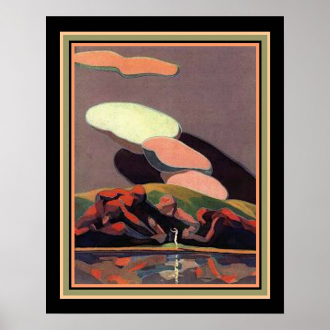 Art Deco Print by A. M. Hopfmuller 16 x 20 (Front)