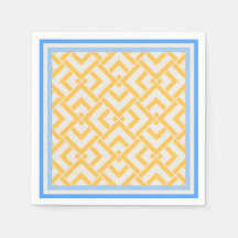 Art deco print in vibrant colours yellow