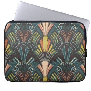 Art Deco Print Neoprene Laptop Sleeve, 13" 15" Sleeve