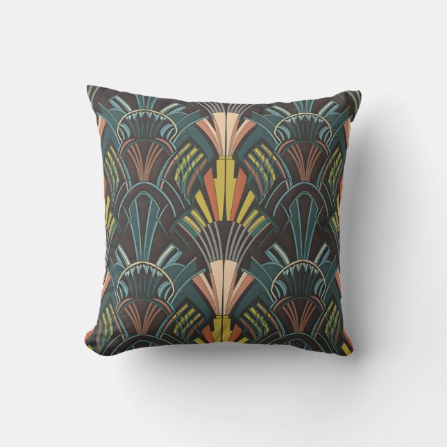 Art Deco Print throw pillow | d.jemmes (Front)