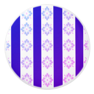 Art Deco Purple Ceramic Pull