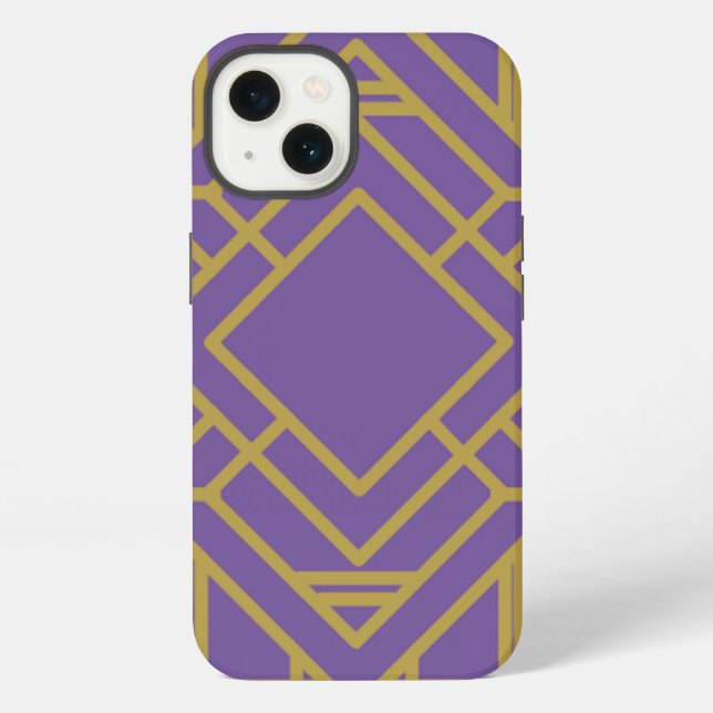 Art Deco Quilt Inspired  iPhone Case (Back)