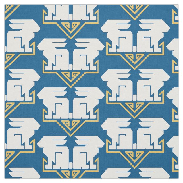 Art Deco Rabbits Fabric (Swatch)