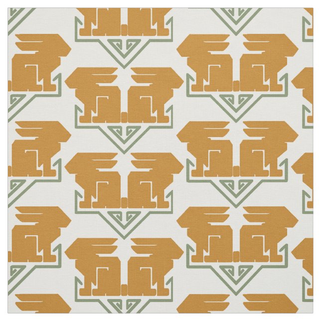 Art Deco Rabbits Fabric (Swatch)
