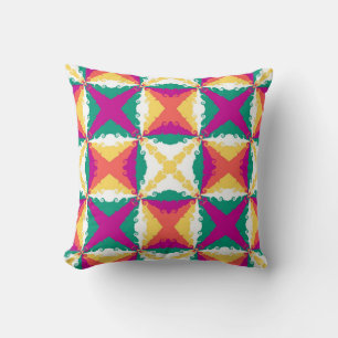 Art Deco Retro Abstract Art Throw Pillow