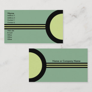 Art Deco Retro Business /Networking Profile Card