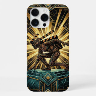 Art Deco Retro Sci-Fi iPhone 16 Pro Max Case 