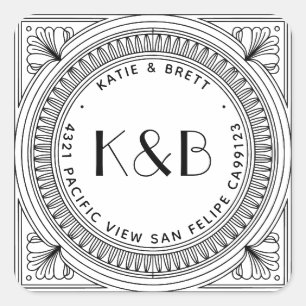 Art Deco Return Address Labels - Custom